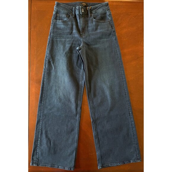 Quince NWT Bella Stretch Wide Leg Jeans in Deep Sea Blue Size 27 - Picture 2 of 12